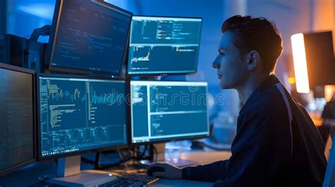 Image result for Double Computer Monitors Programmer
