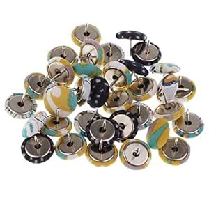 LOOM TREE 30 Piece Fabric Wrap Drawing Pins Push Pins Thumb Tack ...