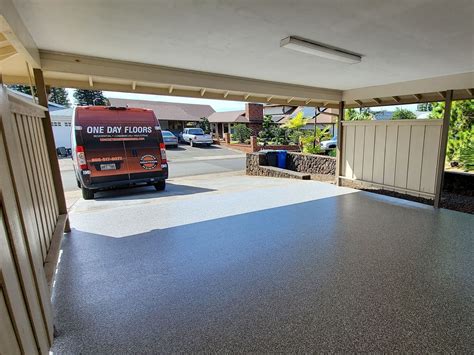 1-Day Garage Floor Coating in Oahu, Hawaii
