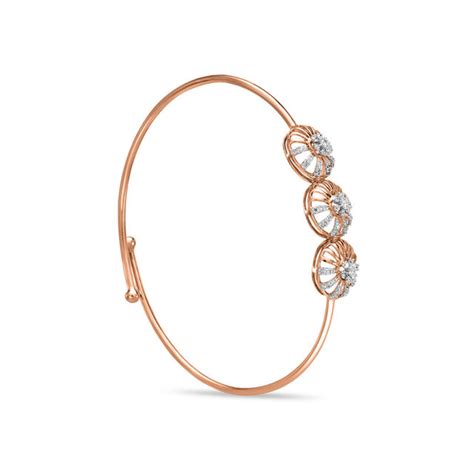 14 KT Imperial Rose Gold Diamond Bangle
