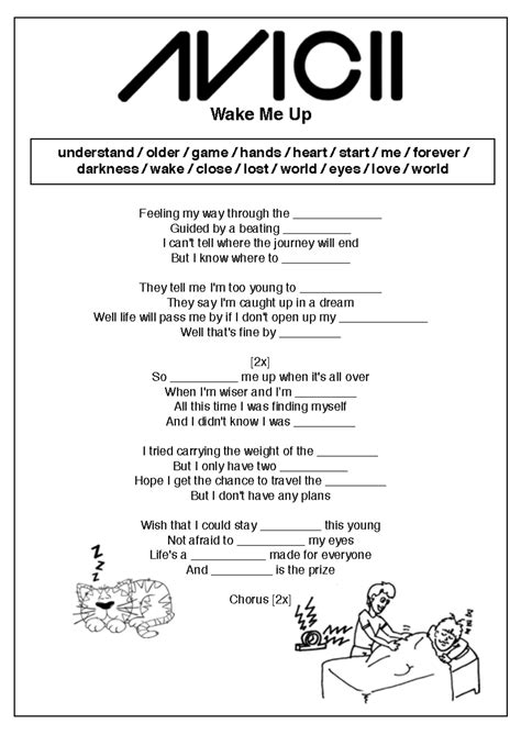 Fill in the Gaps: English Songs Worksheet (Lyrics Completion Exercise ...