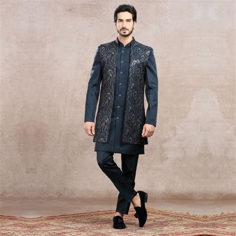 Buy Indo Western Sherwanis & Cocktail Attire for Men | Suvidha Fashion
