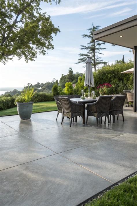 18+ Stylish Concrete Patio Finish Ideas