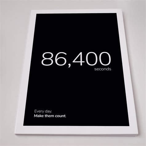 86400 Seconds – HomelyPrints