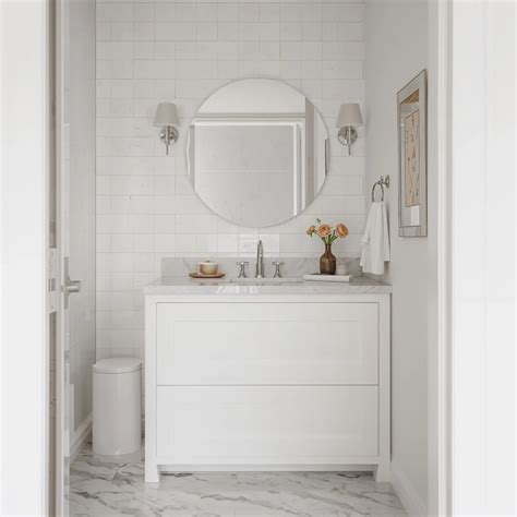 15 Beautiful Small White Bathroom Ideas with Cozy Touches - Lawn Liberty