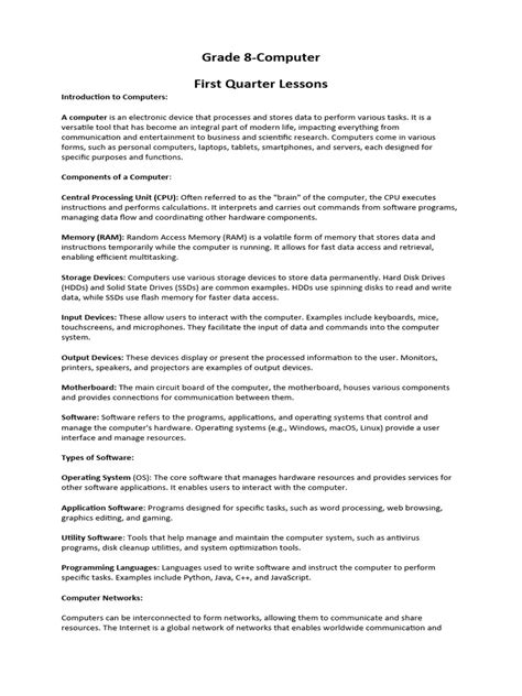 Computer System Servicing Module Grade 8 的图像结果