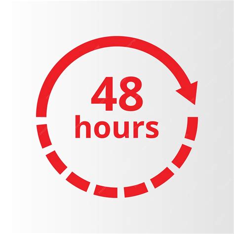 Premium Vector | 48 hours time icon. Clock icon. Vector clock logo.