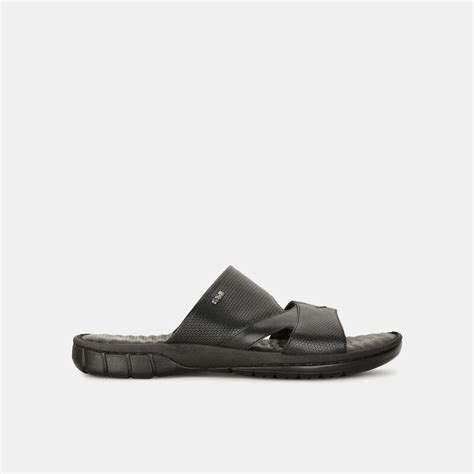 SCHOLL LEATHER CASUAL MULE SLIPPERS FOR MEN