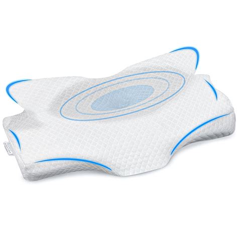 Sleepsia Butterfly Memory Foam Contour Size Cervical Orthopedic Bed ...