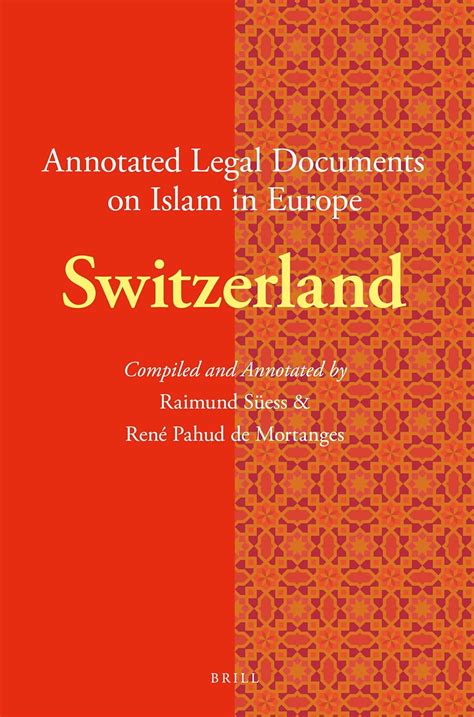 Buy Annotated Legal Documents on Islam in Europe: Switzerland: 12 ...
