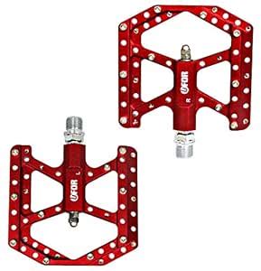 UFOR Lightweight & Thin Mountain Bike Pedals, Aluminum Alloy Platform ...