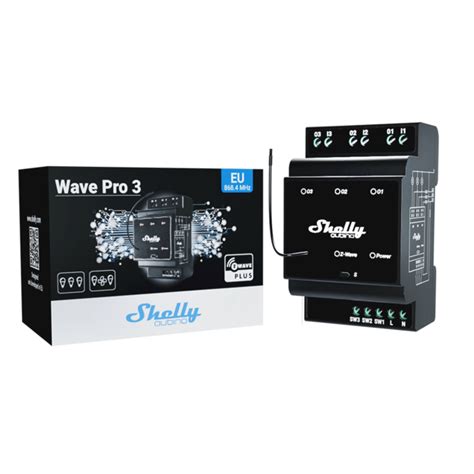 Shelly Qubino Wave PRO 3 Professional Z-Wave smart switch