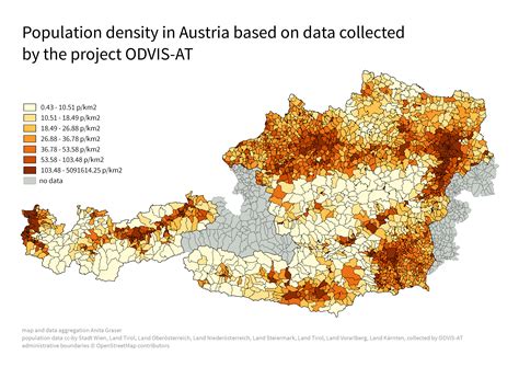 Austrian Population Density Map