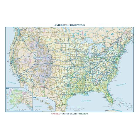 Us Map Showing Highways