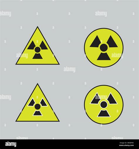 radiation symbols. Radiation warning. Radiation web icons with shadow ...