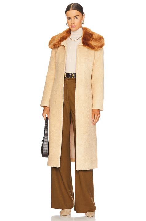 Unreal Fur Spice Coat in Carmel | REVOLVE