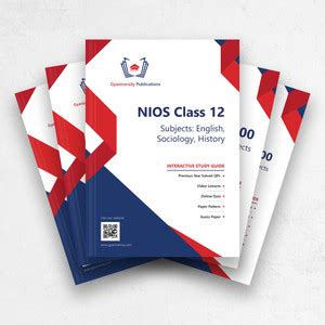 NIOS 12th Class Engl, Soc, His Study Guides Combo ( Board): Buy NIOS ...
