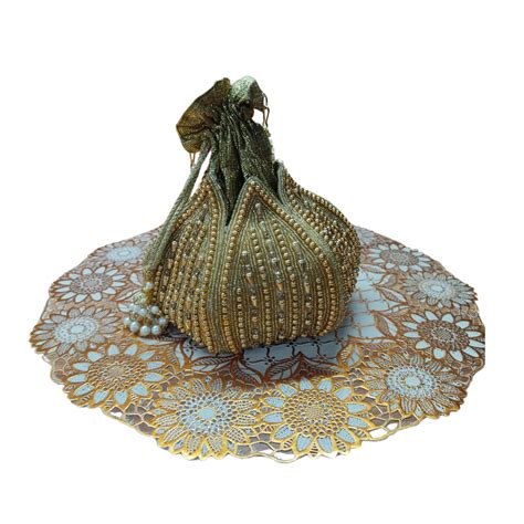 Golden Pearl Potli Bags for Women | Potli Bags for Ladies | Potli Bags ...