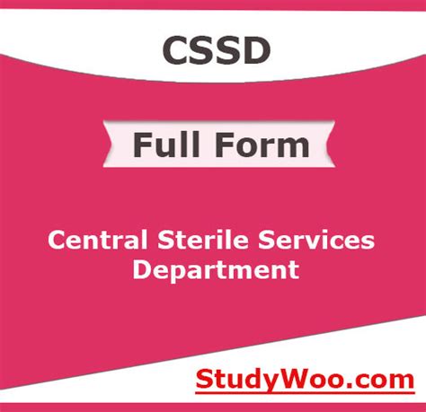 Image result for CSSD Full Form