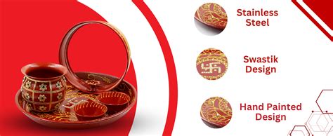 Piepot Karwachauth Thali Set | Karwachauth Thali Set with Karwa | Diya ...