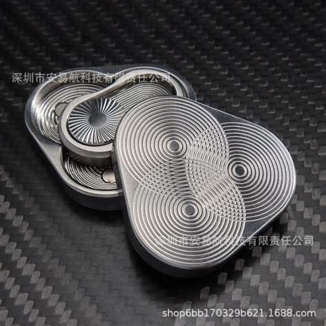 EDC Triangle Spinner Fidget Coin – Rotating Snap Push Card Stress Reli ...