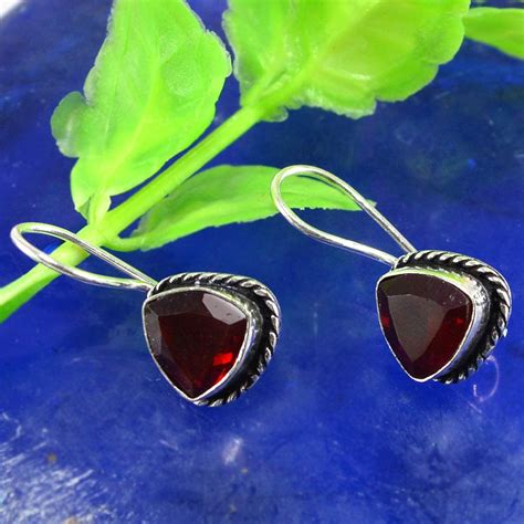 Buy SILVESTO INDIA No Metal Stamp Gemstone Silver Plated Red Quartz ...