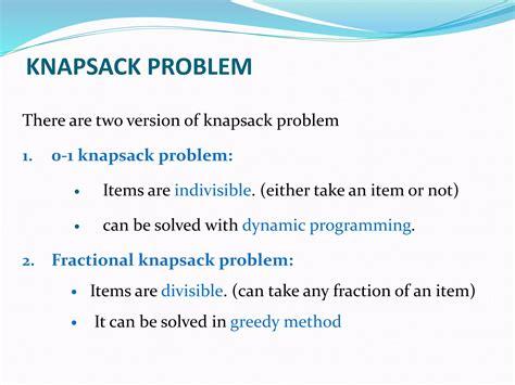 Image result for Knapsack Problem Greedy Algorithm