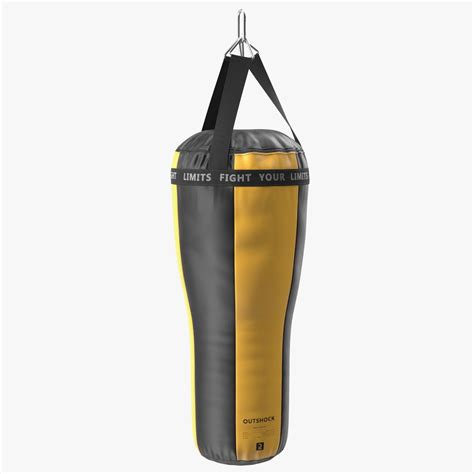 Angle Boxing Heavy Bag Yellow and Black 3D Model $39 - .3ds .blend .c4d ...