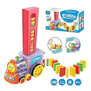 Buy Mogli Toys Domino Train Blocks Set Toy for Kids Boys and Girls, 60 ...