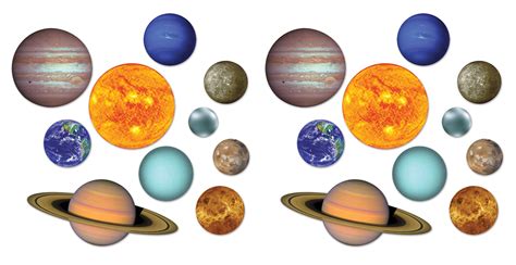 Buy Beistle 20 Piece Paper Solar System Cut Outs Galaxy Space ...