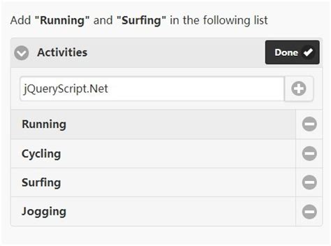 List View jQuery 的图像结果