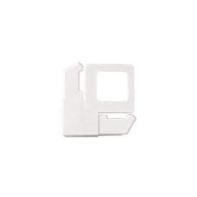 Buy Screen Frame Corner, 5/16, Square Cut with Lift Tab, White Plastic ...