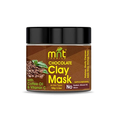 Buy MNT Chocolate Clay Mask with Coffee Oil & Vitamin C for All Skin ...