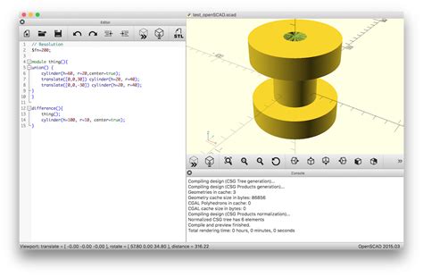 Image result for OpenSCAD Userland