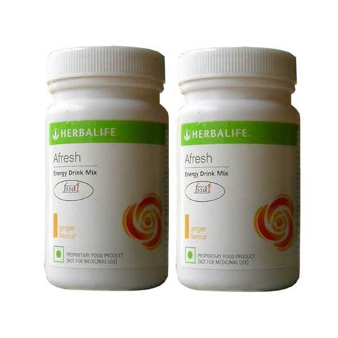 Herbalife Afresh Energy Drink Mix (50g, Ginger) (Pack of 2) Price in ...