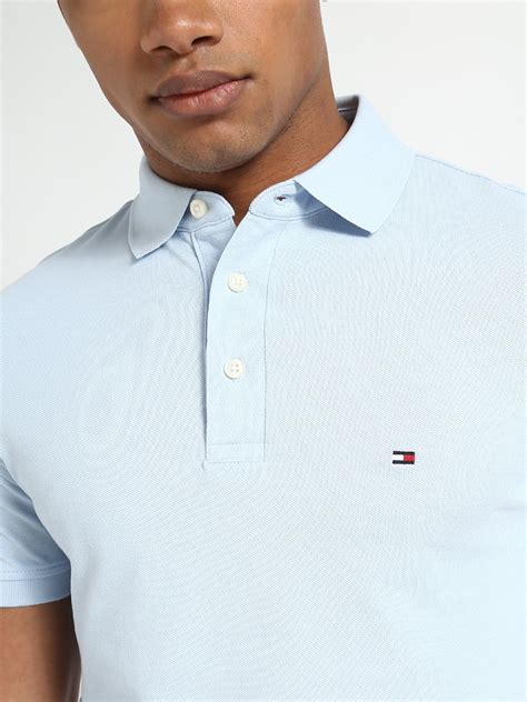 Buy Tommy Hilfiger Mens Blue Polo T-Shirt Online