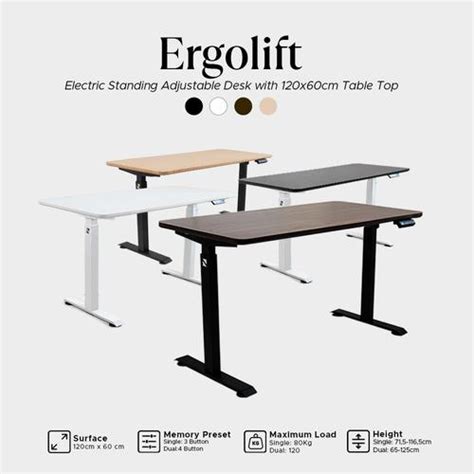 Jual Neo Ergolift + Papan Meja 120cm - Electric Standing Adjustable ...