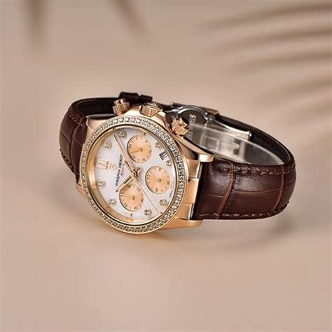 Pagani Design PD1730 Chronograph Date Quartz women's Watch - Gold Dial ...