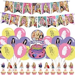 DOSSEL Hannah Singer Montana Music Theme Birthday Party Supplies ...