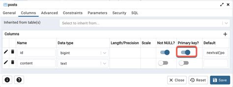 Image result for CreateTable pgAdmin 4