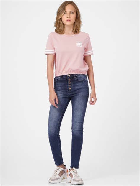 Pink Cropped T-shirt
