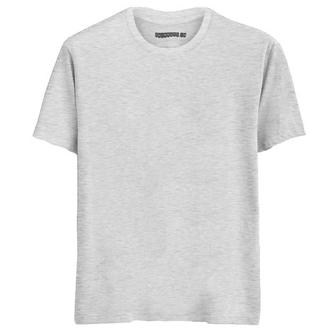 Solid White Melange Half Sleeves T-Shirt – Chirkutt