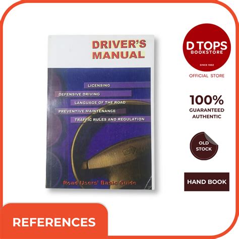 DRIVER'S MANUAL Road User's Basic Guide | Shopee Philippines