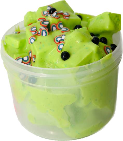 Green Boba Lychee Slime – Izzy and Mary Slimes