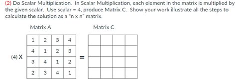 Image result for Scalar Matrix Multiplication Worksheet