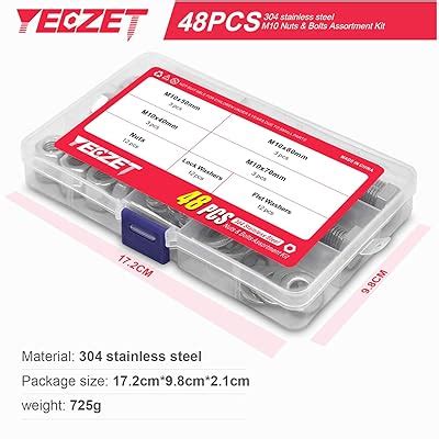 YEEZET 12Set M10 Stainless Steel Heavy Duty Screws India | Ubuy