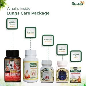 Shuddhi Ayurveda Lungs Care Package (Pack of 5 Products) Price in India ...
