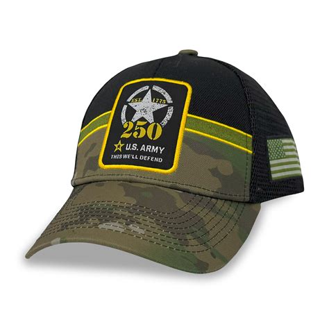 Army Medal of Honor 250th Anniversary Hat (Black/Camo) – Armed Forces Gear