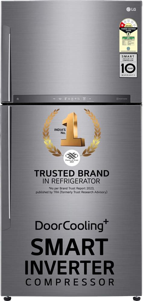 LG 592 L 1 Star Frost Free Inverter Wi-Fi Double Door Refrigerator ...