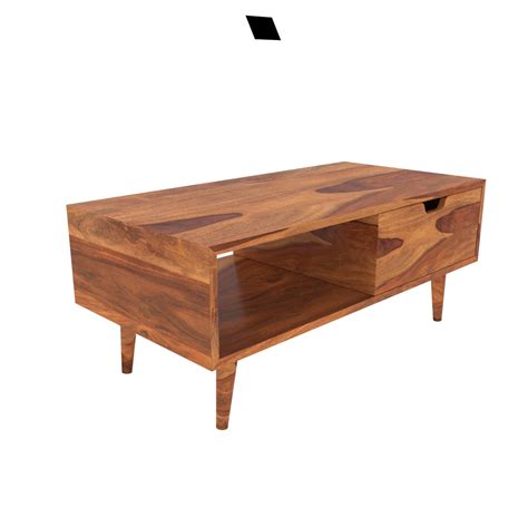 Unique Classic Storage Simple Sheesham Wooden Coffee Table – Woodshala